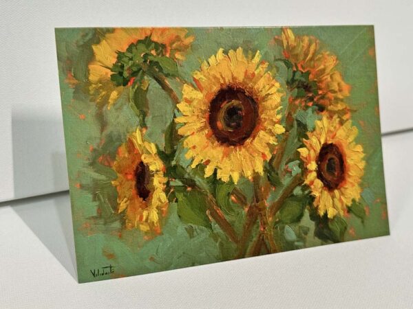 Greeting Cards: "Quintet of Sunflowers" - Image 2