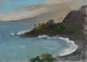 Still Afternoon, Tenerife (mini painting)