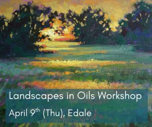 Landscapes in oils indoor workshop, Edale, April 9th
